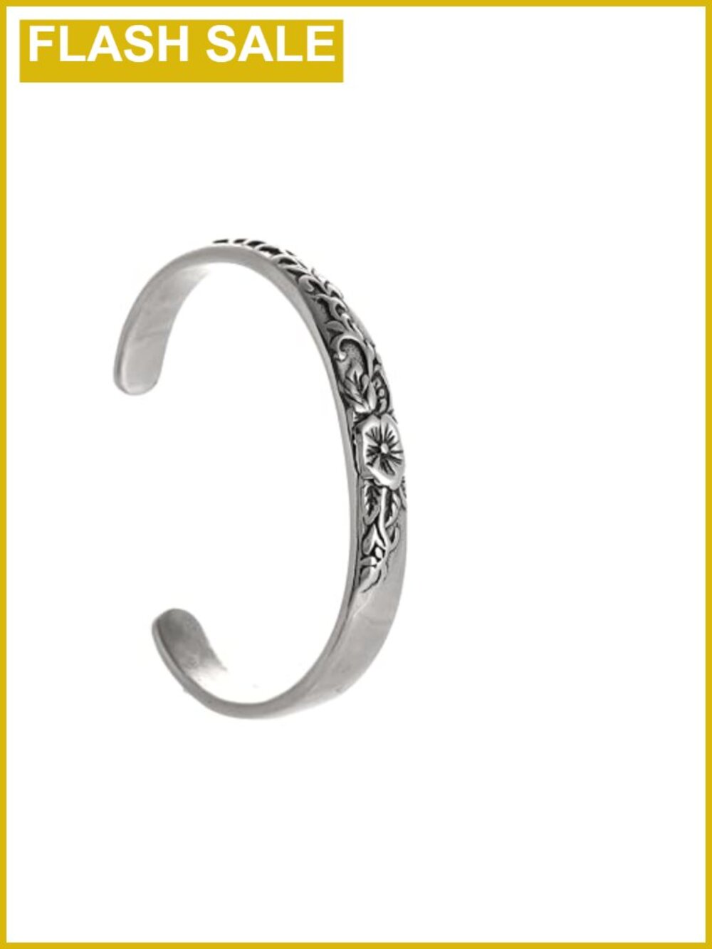 Stainless Steel Celtic Floral Cuff Bracelet Vintage Medieval Style Jewelry Gift